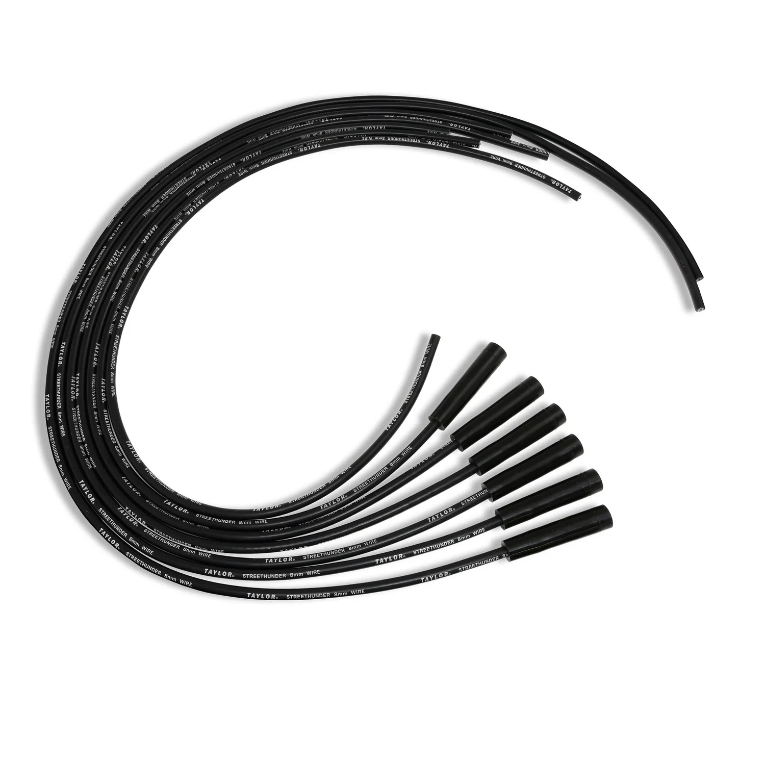 Spark Plug Wire Set Universal 8mm Silicone 180_ 500 ohm_ft Street Thunder 50045